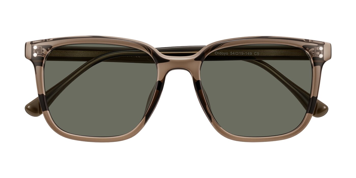 Ordoyo - Transparent Brown Polarized Sunglasses
