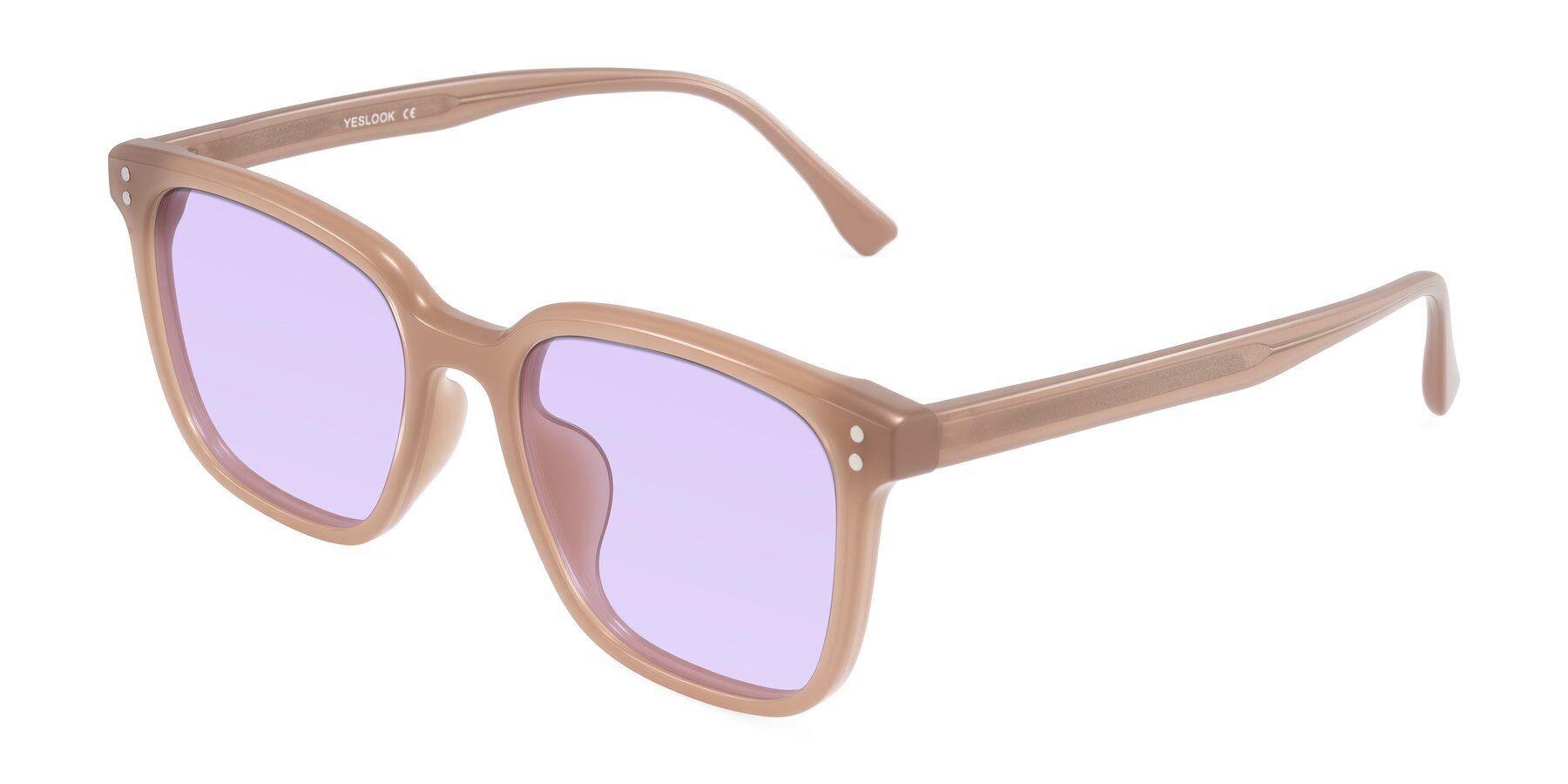 Angle of Ordoyo in Chestnut with Light Purple Tinted Lenses
