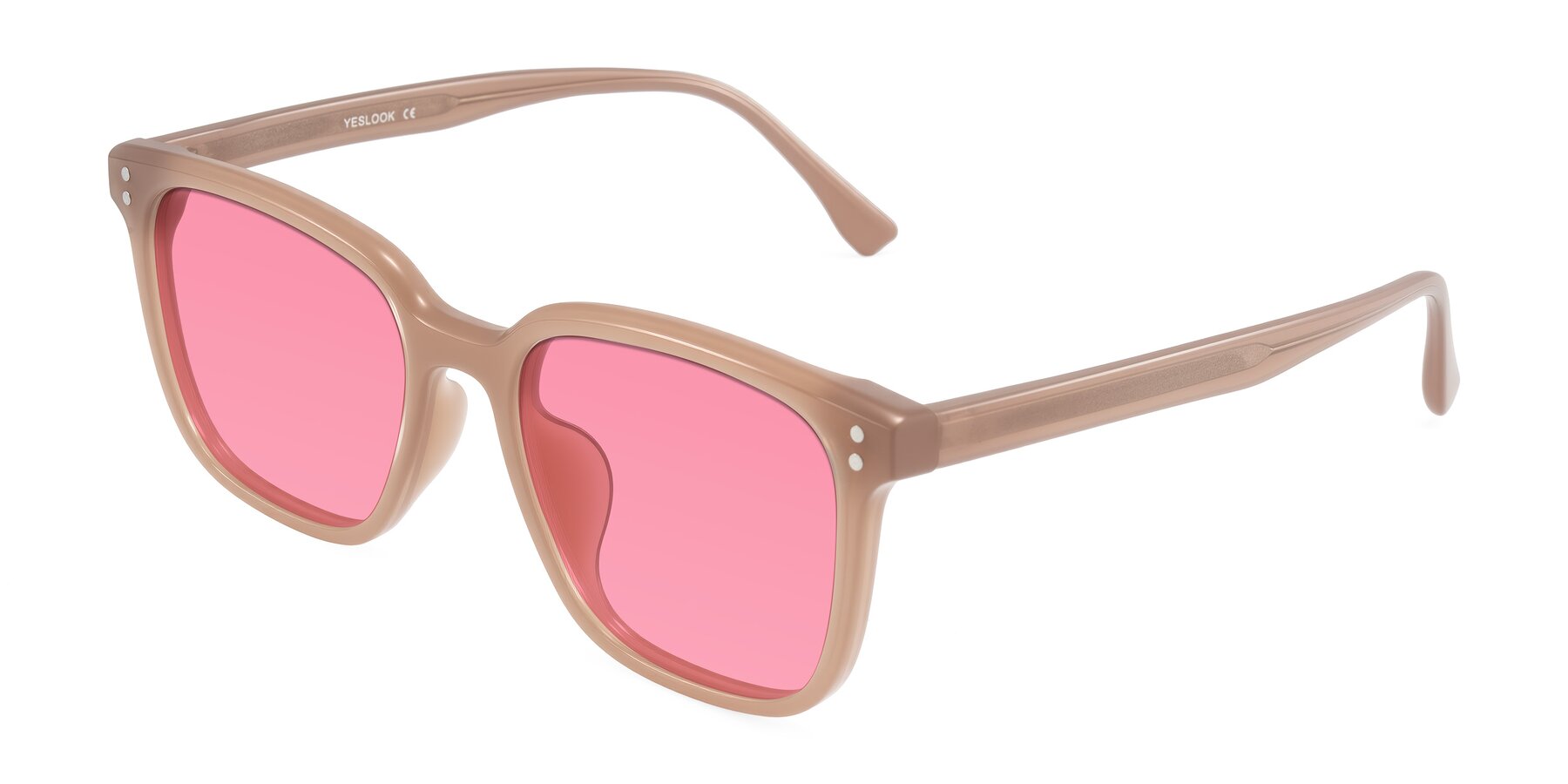 Angle of Ordoyo in Chestnut with Pink Tinted Lenses