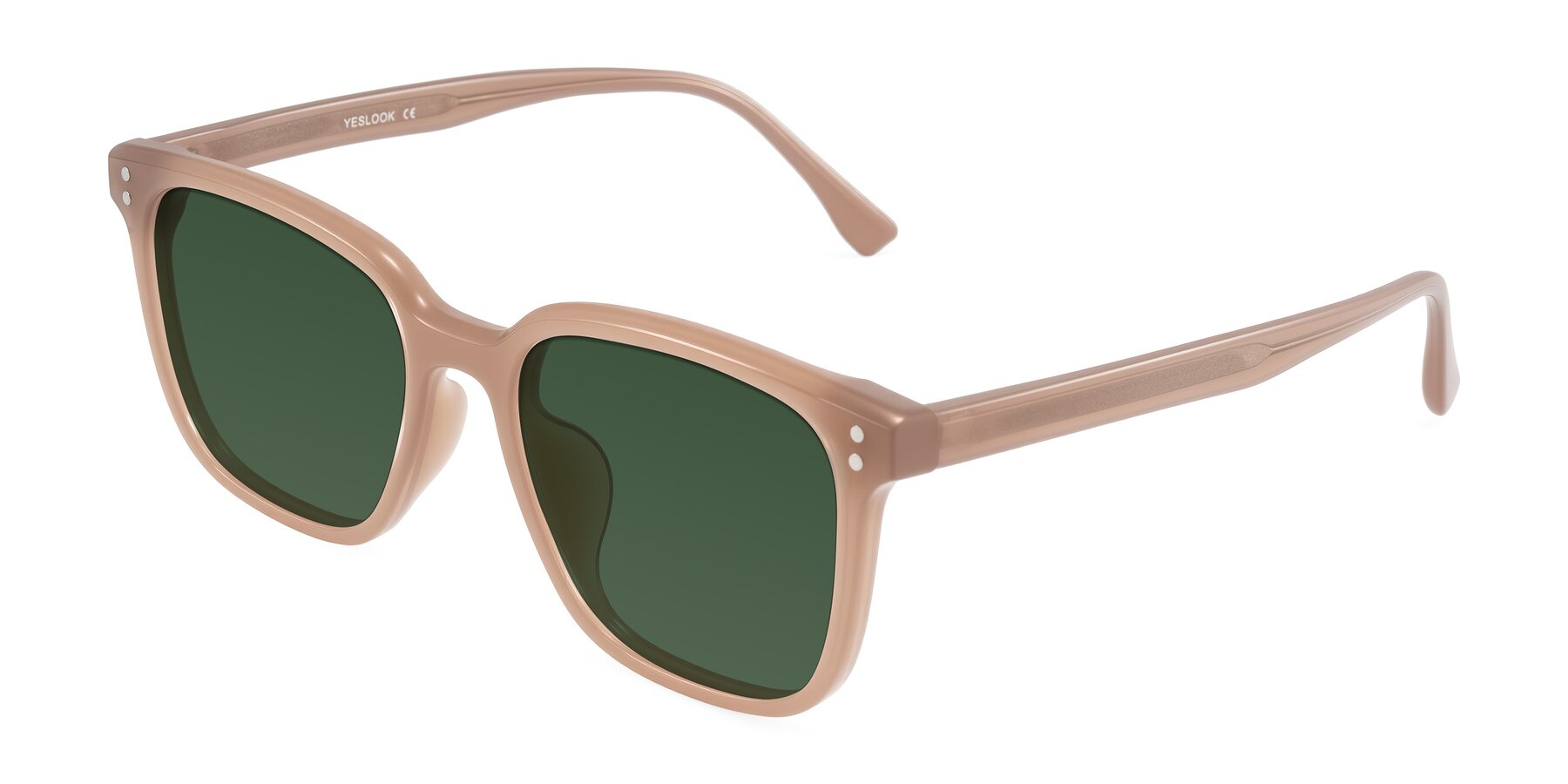 Angle of Ordoyo in Chestnut with Green Tinted Lenses