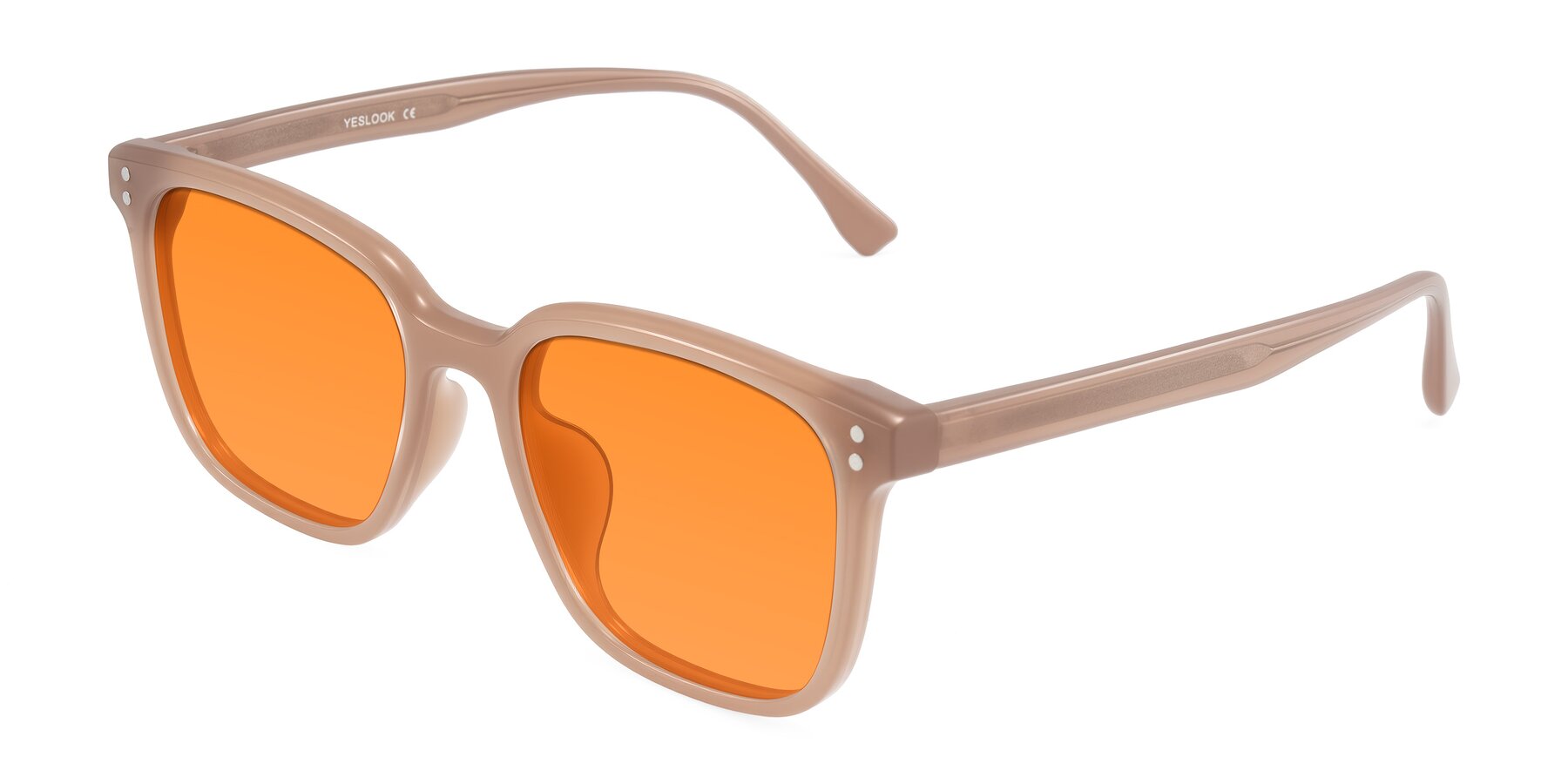 Angle of Ordoyo in Chestnut with Orange Tinted Lenses