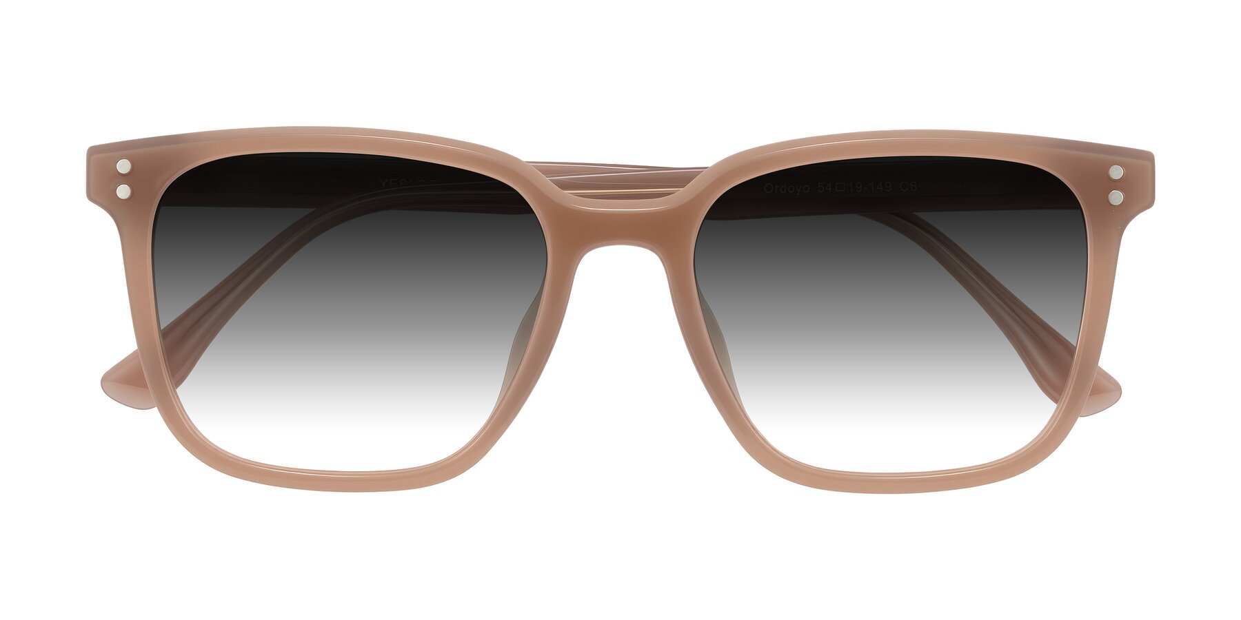 Folded Front of Ordoyo in Chestnut with Gray Gradient Lenses
