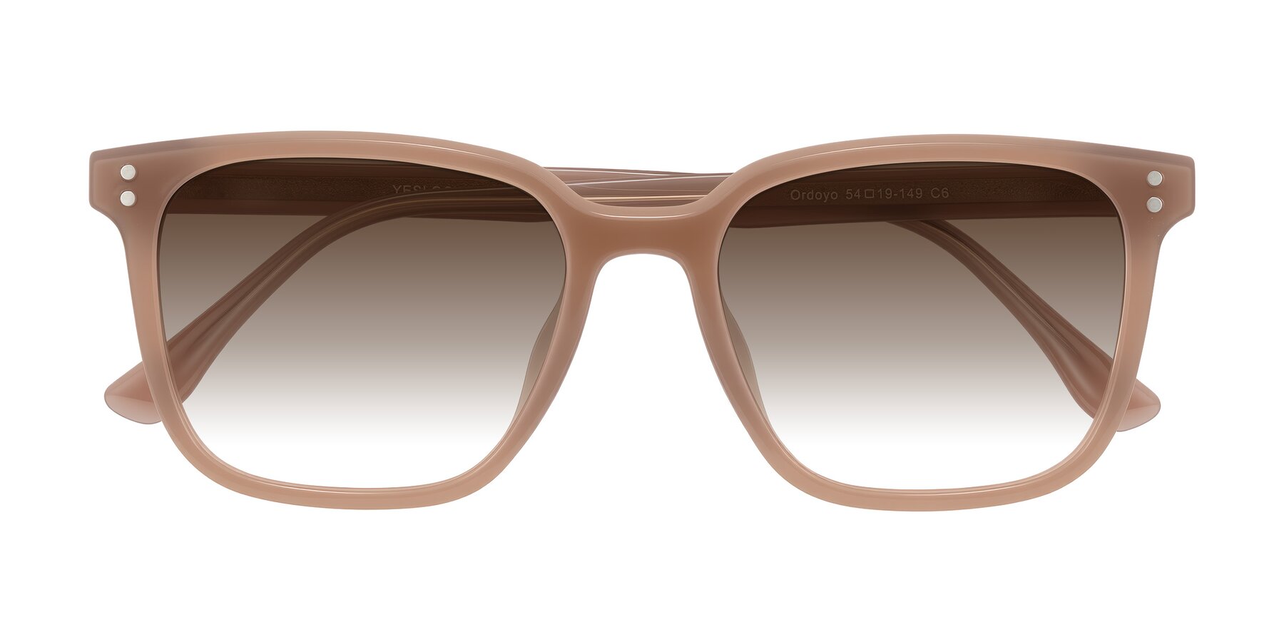 Folded Front of Ordoyo in Chestnut with Brown Gradient Lenses
