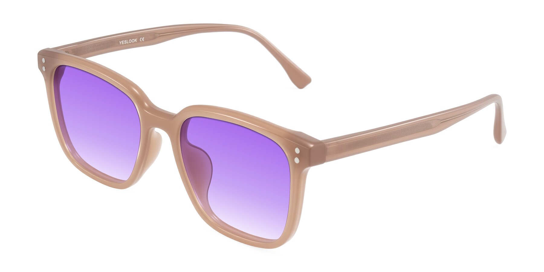 Angle of Ordoyo in Chestnut with Purple Gradient Lenses