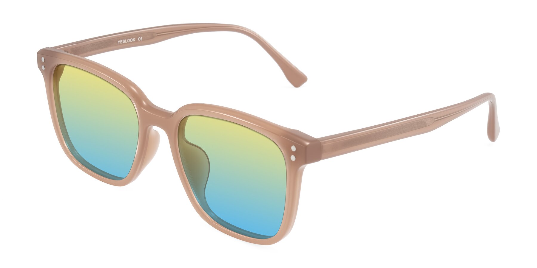 Angle of Ordoyo in Chestnut with Yellow / Blue Gradient Lenses