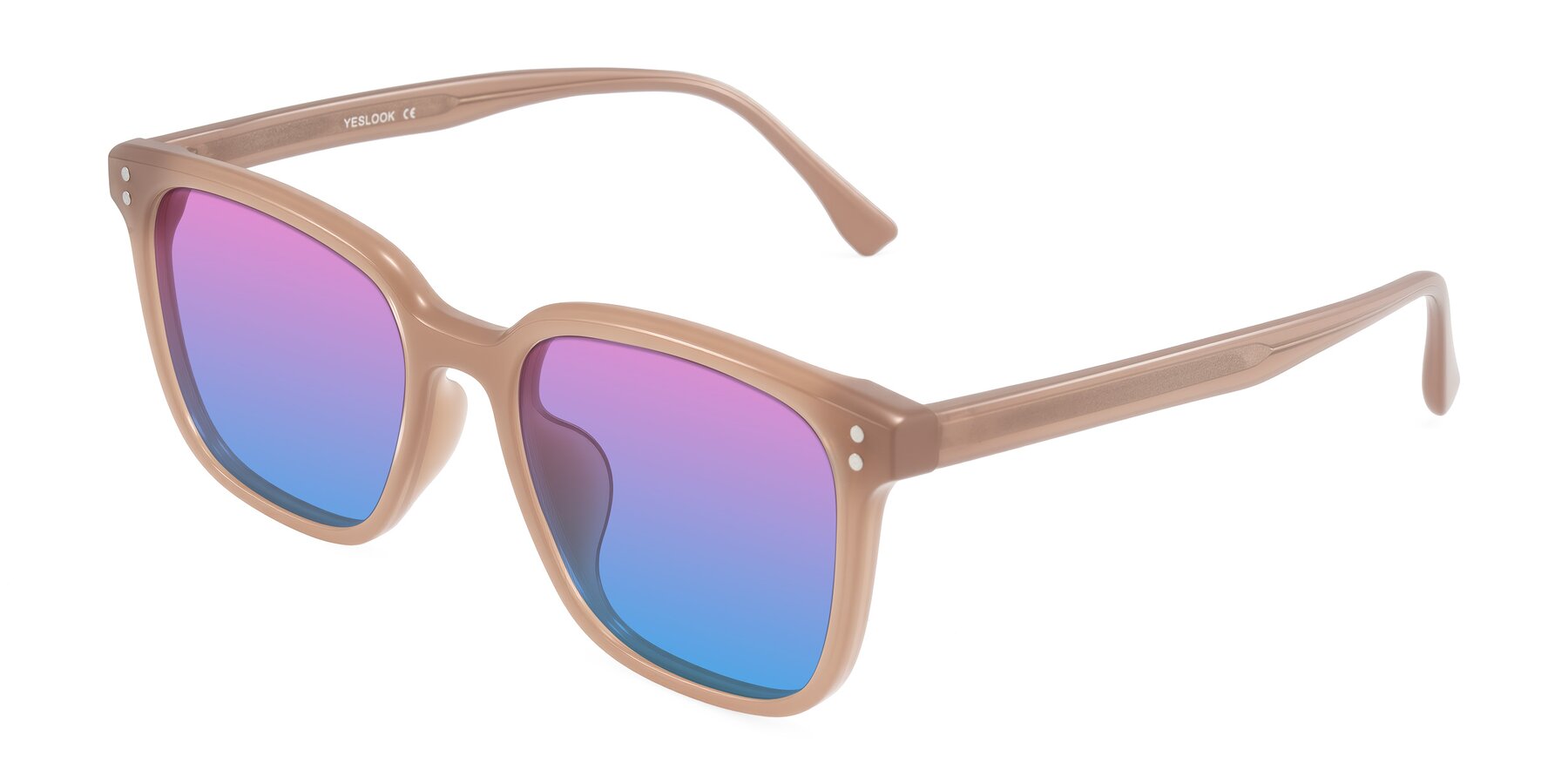 Angle of Ordoyo in Chestnut with Pink / Blue Gradient Lenses