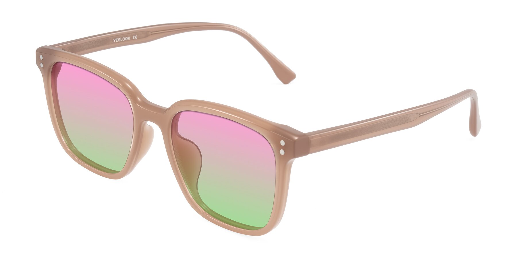 Angle of Ordoyo in Chestnut with Pink / Green Gradient Lenses