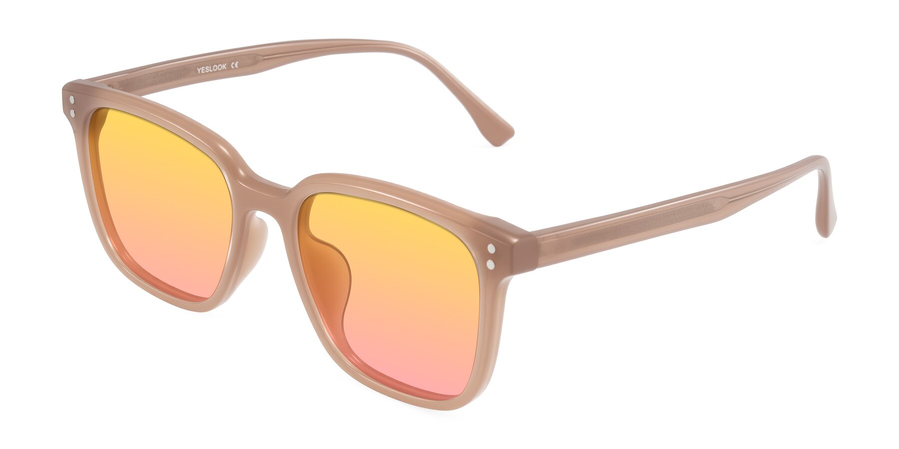Angle of Ordoyo in Chestnut with Yellow / Pink Gradient Lenses
