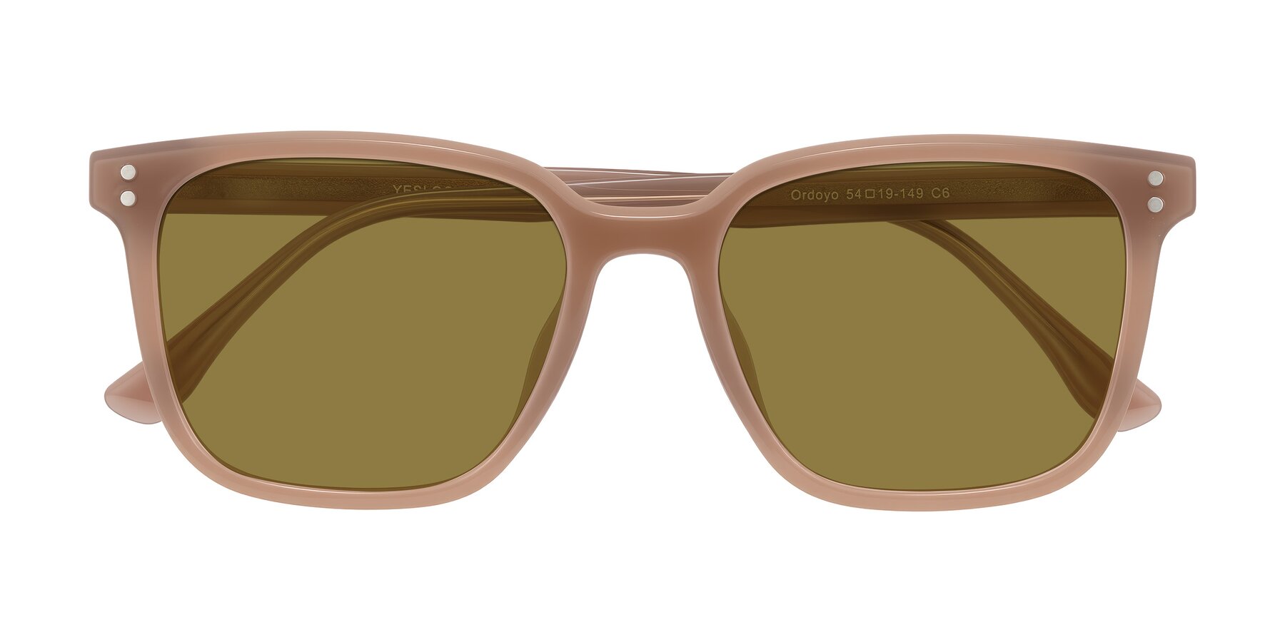 Folded Front of Ordoyo in Chestnut with Brown Polarized Lenses