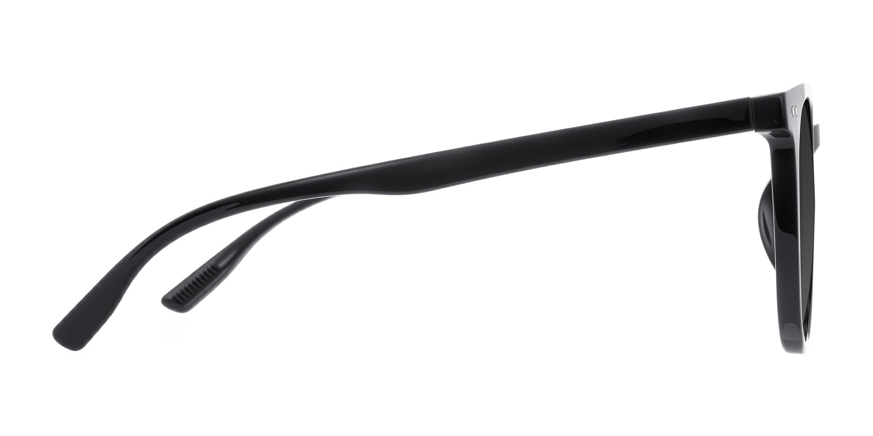 Side of Pizarro in Black with Gray Tinted Lenses