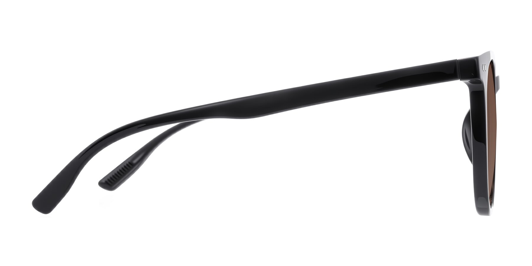 Side of Pizarro in Black with Brown Tinted Lenses