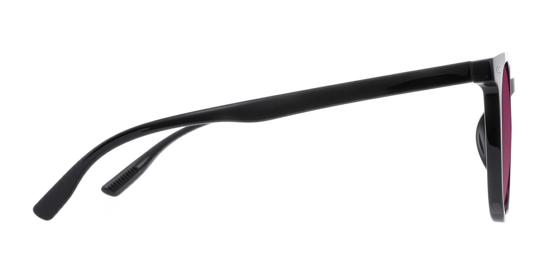 Side of Pizarro in Black with Wine Tinted Lenses