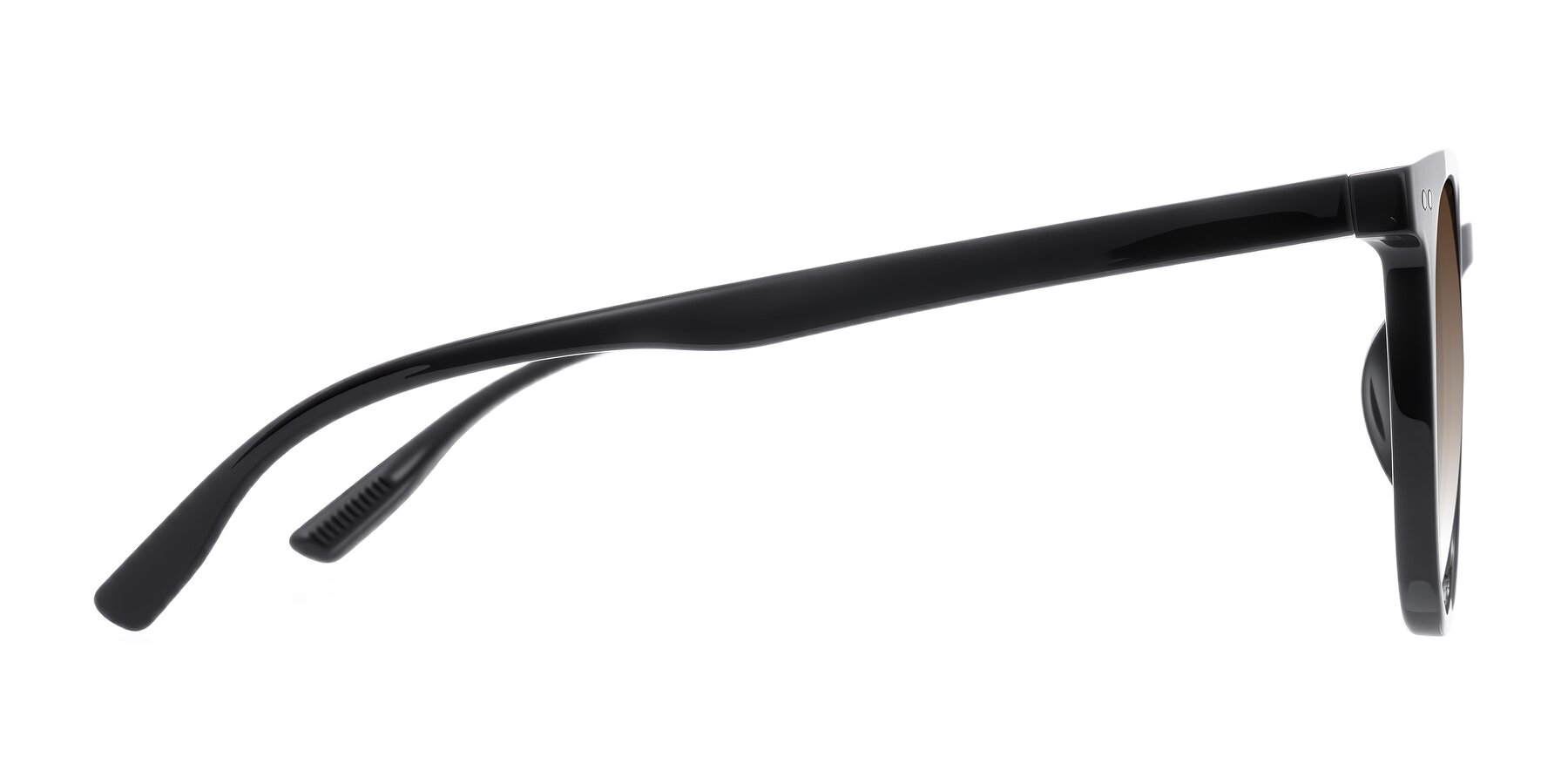 Side of Pizarro in Black with Brown Gradient Lenses