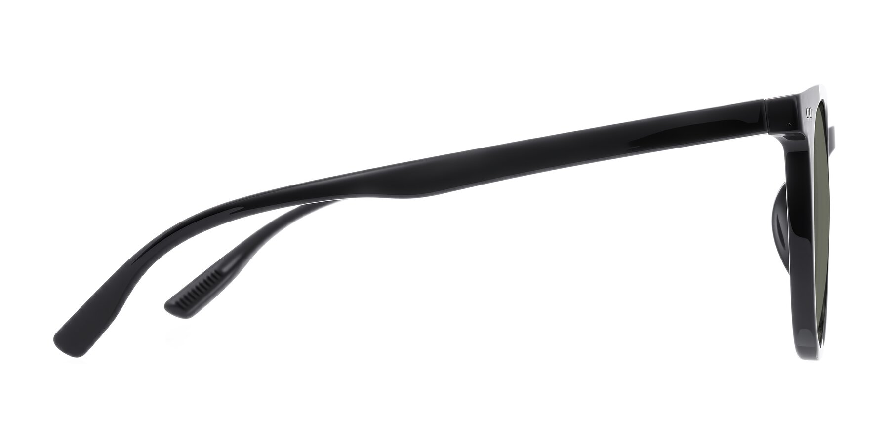 Side of Pizarro in Black with Gray Polarized Lenses