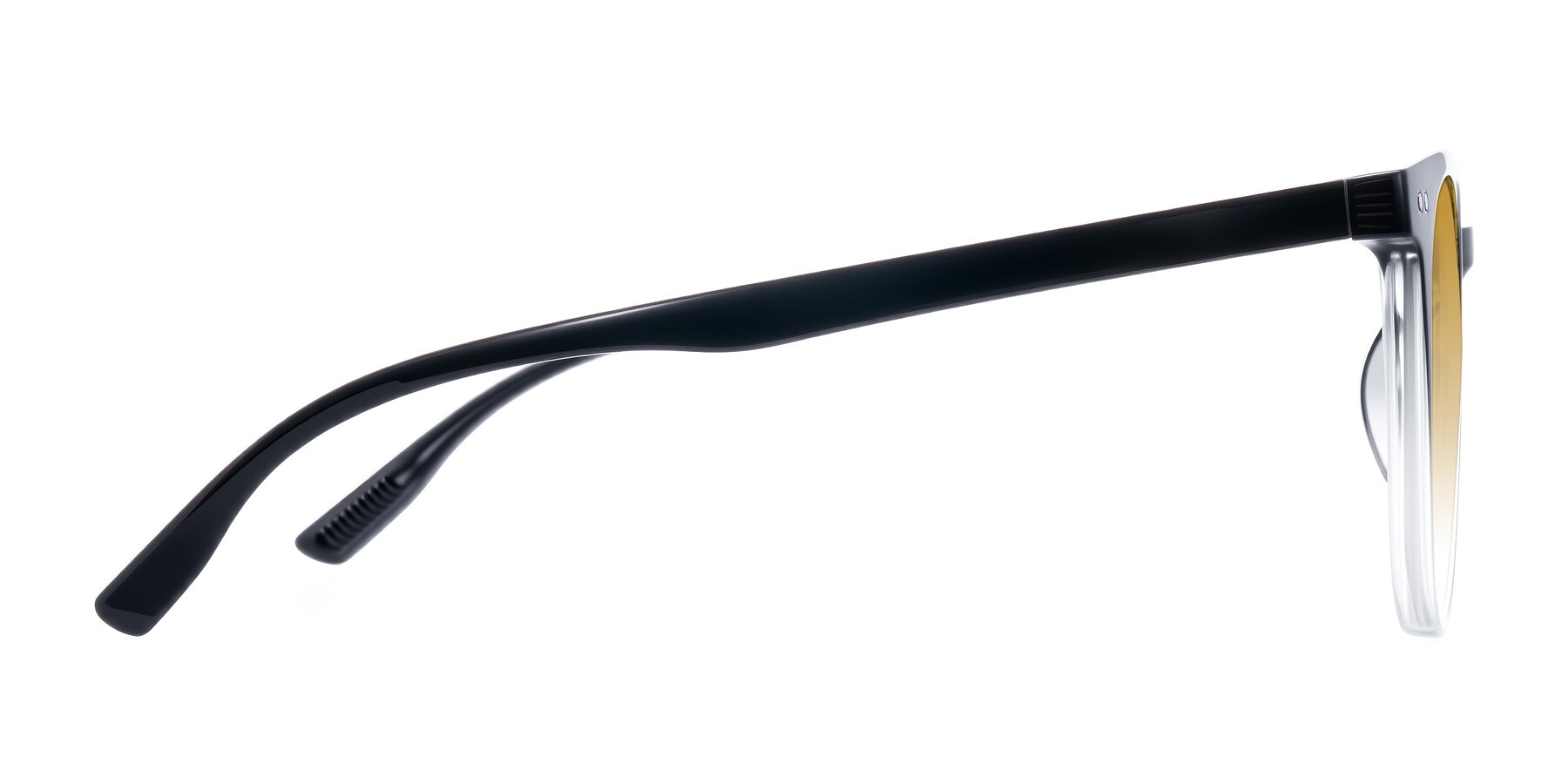 Side of Pizarro in Gradient Black/Clear with Champagne Gradient Lenses