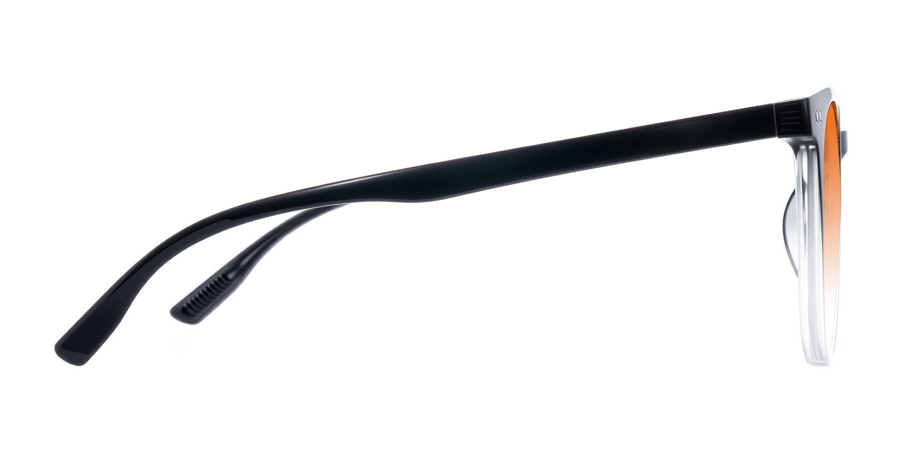 Side of Pizarro in Gradient Black/Clear with Orange Gradient Lenses