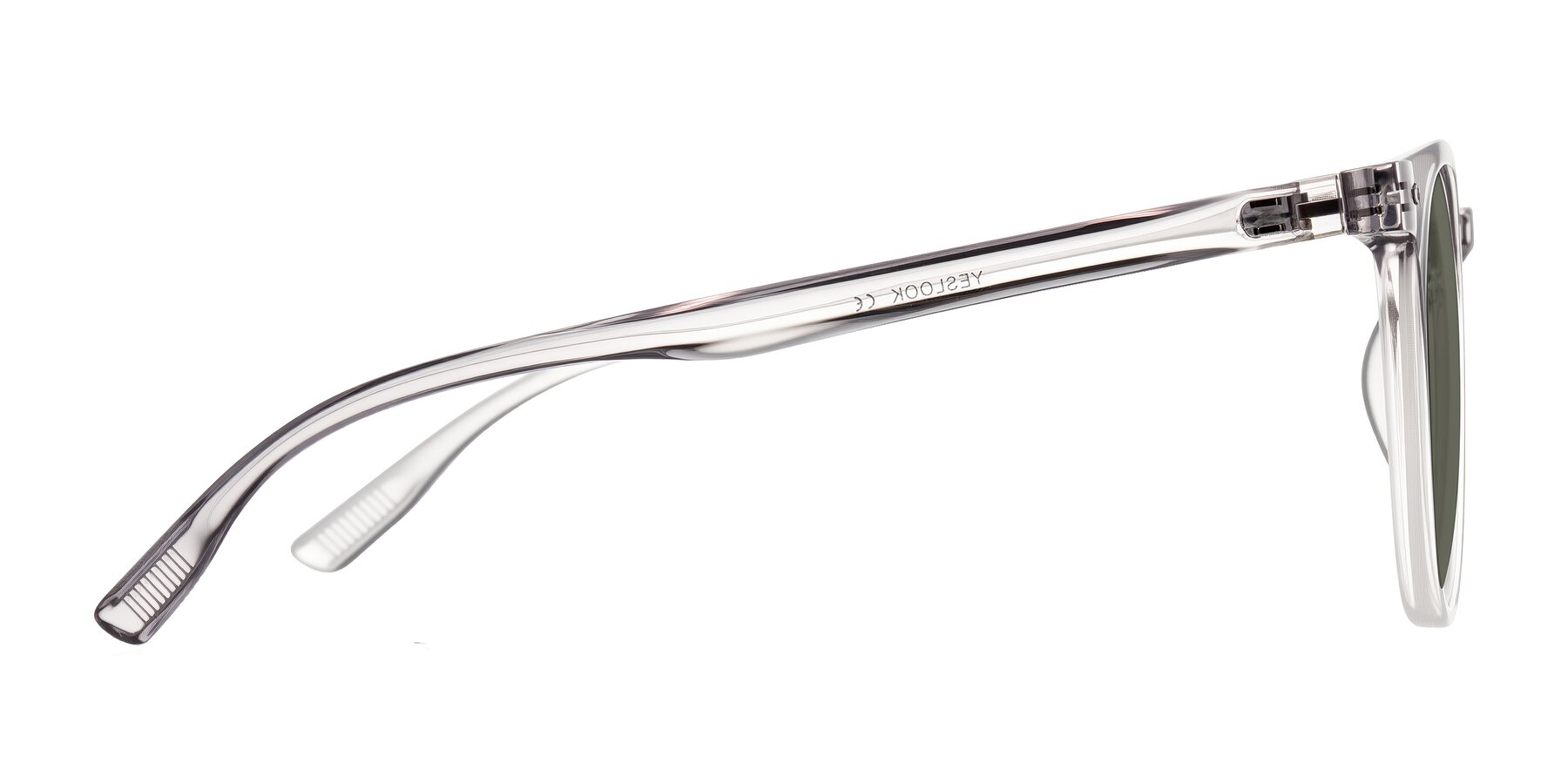 Side of Pizarro in Crystal Gray with Gray Polarized Lenses