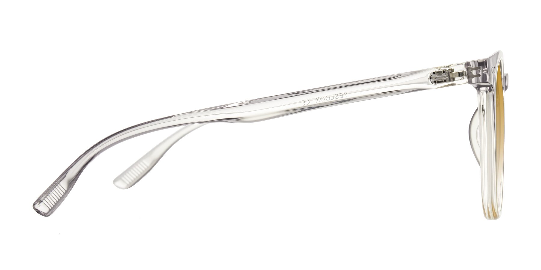 Side of Pizarro in Crystal Gray/Champagne with Champagne Gradient Lenses