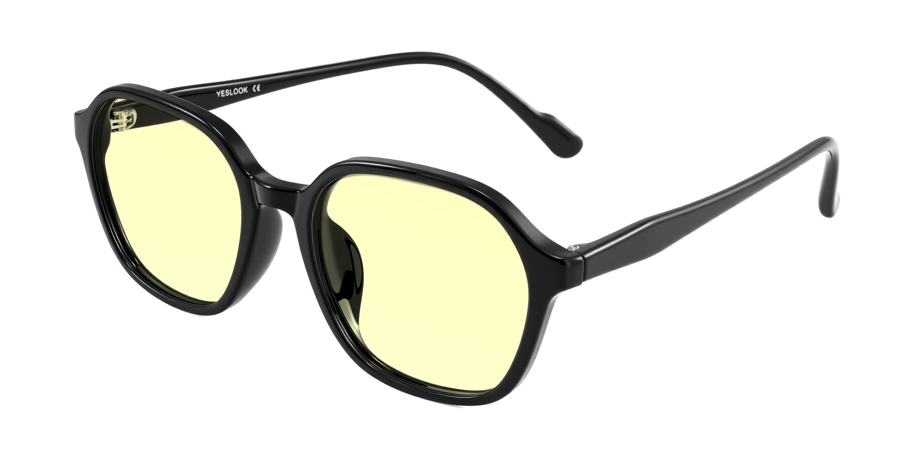 Angle of Banford in Black with Light Yellow Tinted Lenses