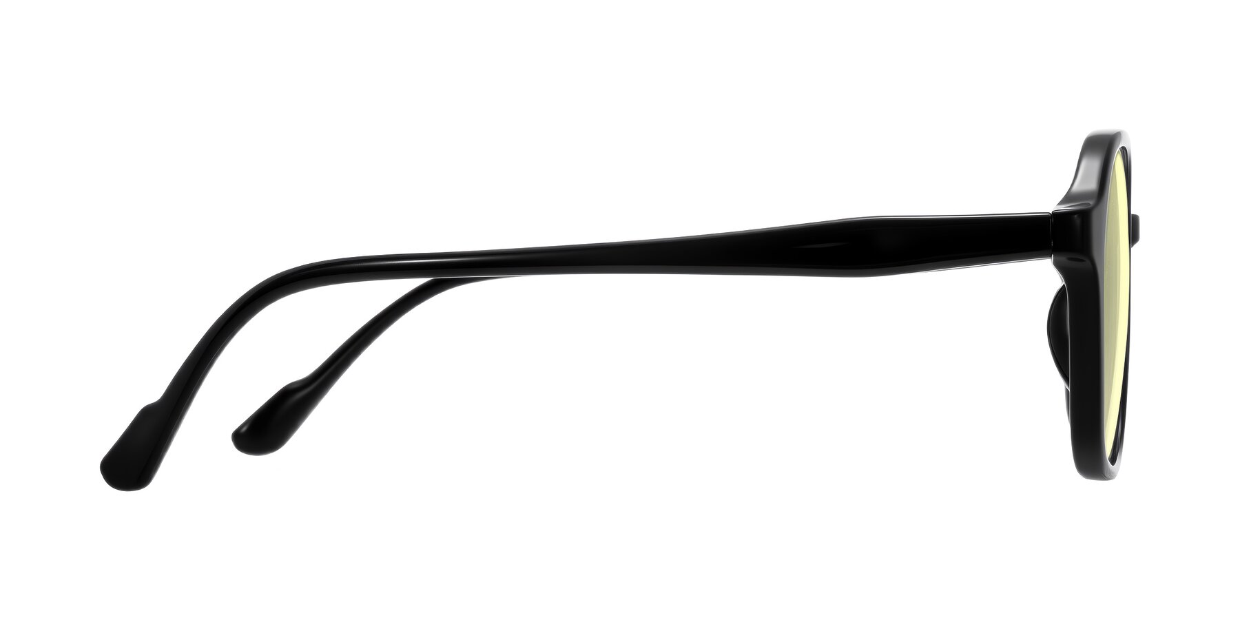Side of Banford in Black with Light Yellow Tinted Lenses