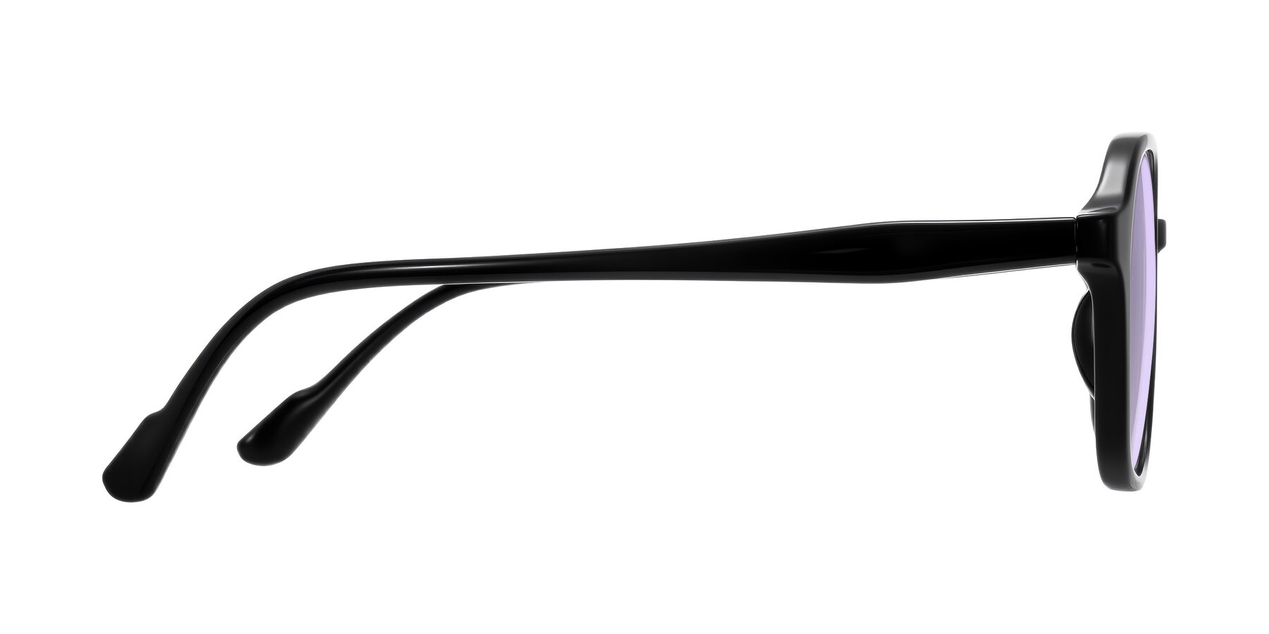 Side of Banford in Black with Light Purple Tinted Lenses