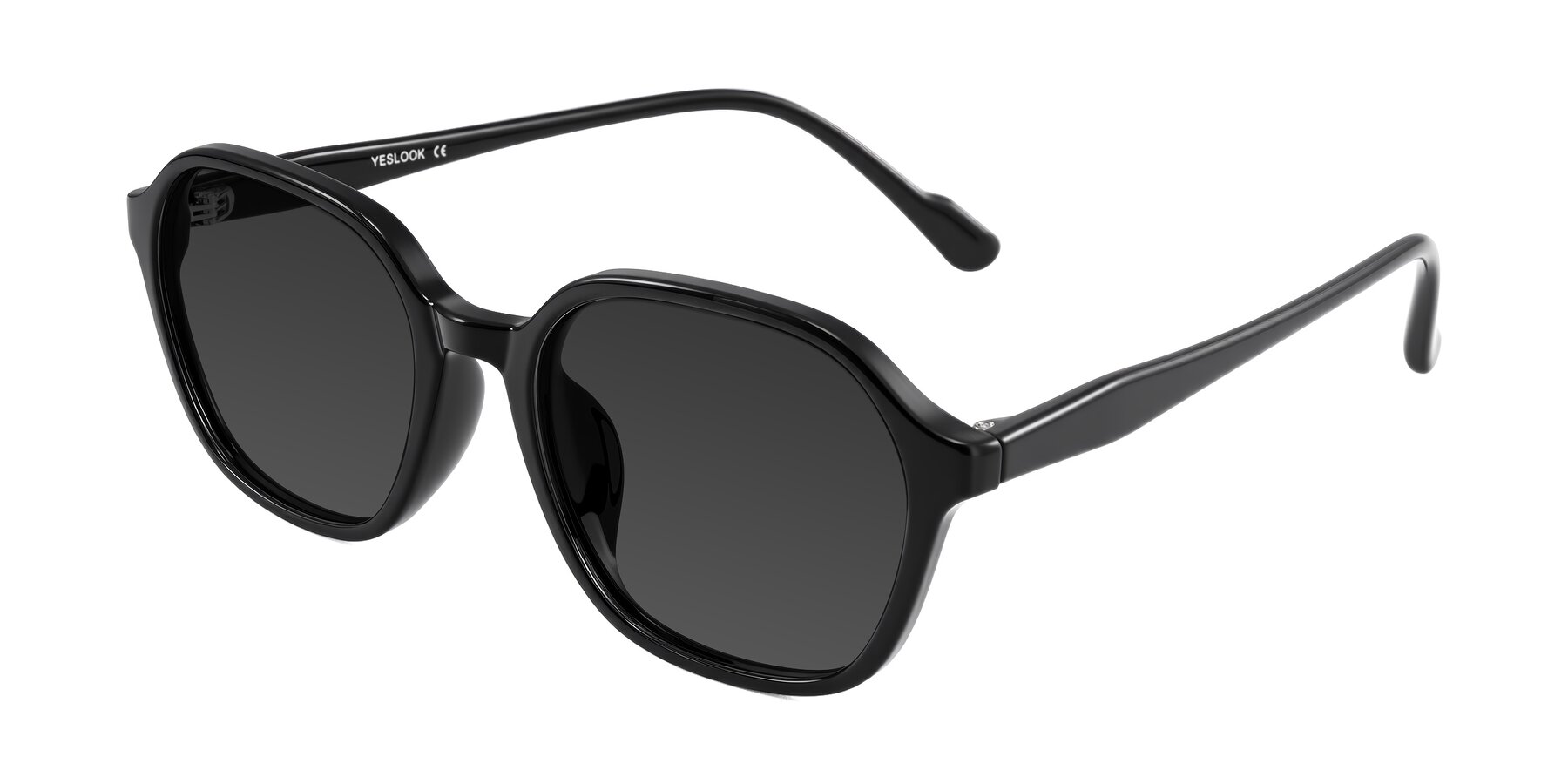 Angle of Banford in Black with Gray Tinted Lenses