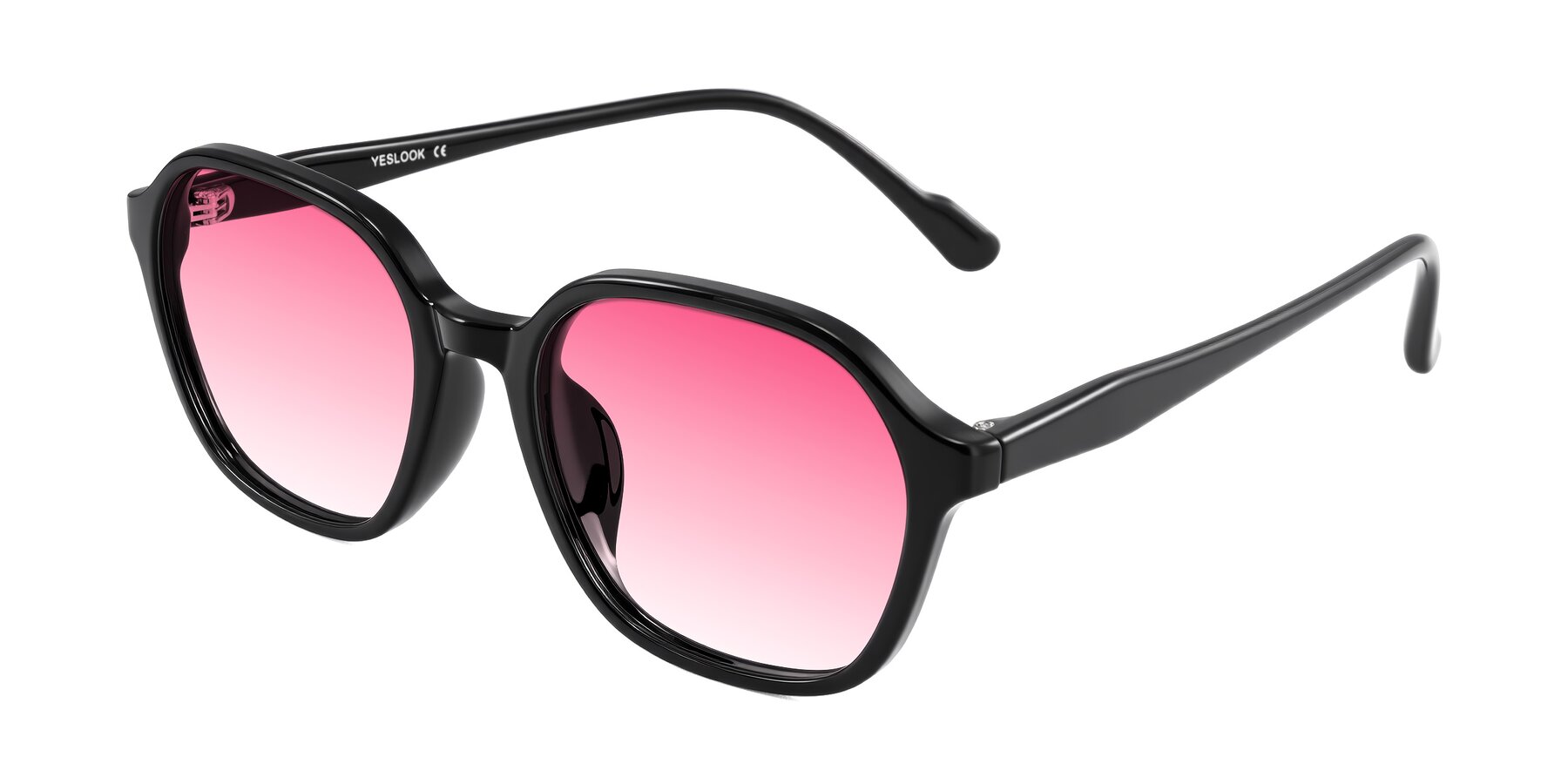 Angle of Banford in Black with Pink Gradient Lenses