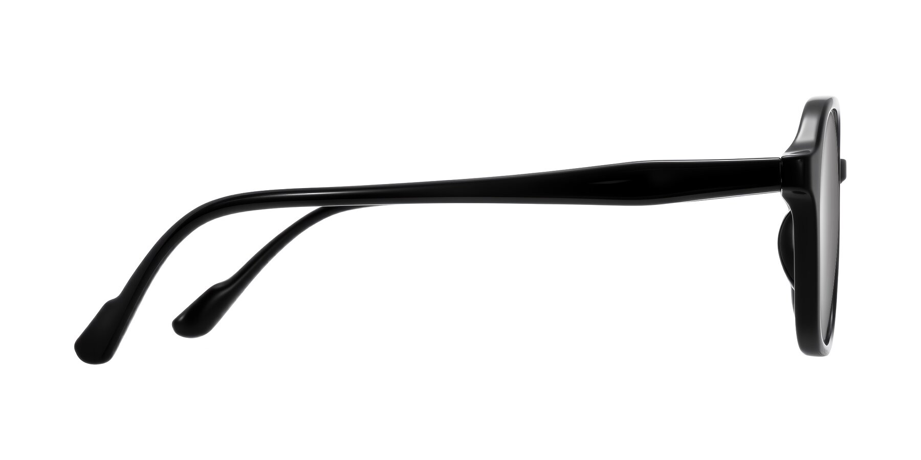 Side of Banford in Black with Silver Mirrored Lenses