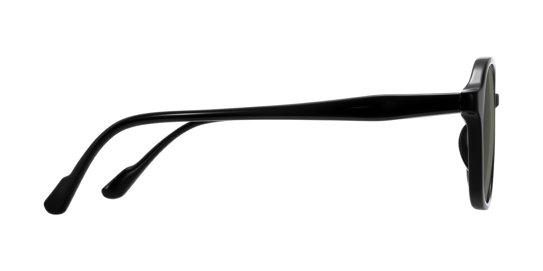 Side of Banford in Black with Gray Polarized Lenses