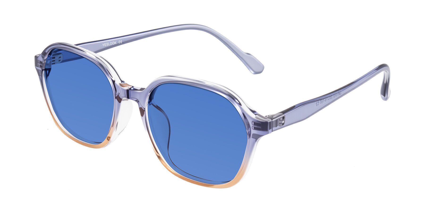 Angle of Banford in Crystal Indigo/Champagne with Blue Tinted Lenses