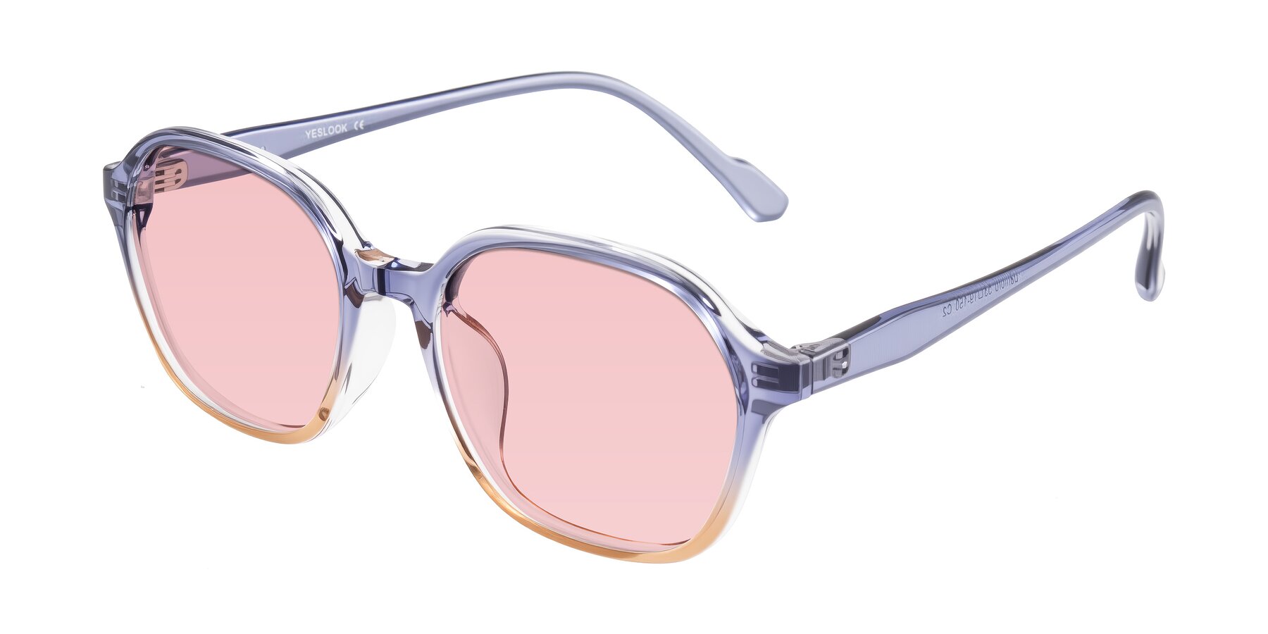 Angle of Banford in Crystal Indigo/Champagne with Light Garnet Tinted Lenses