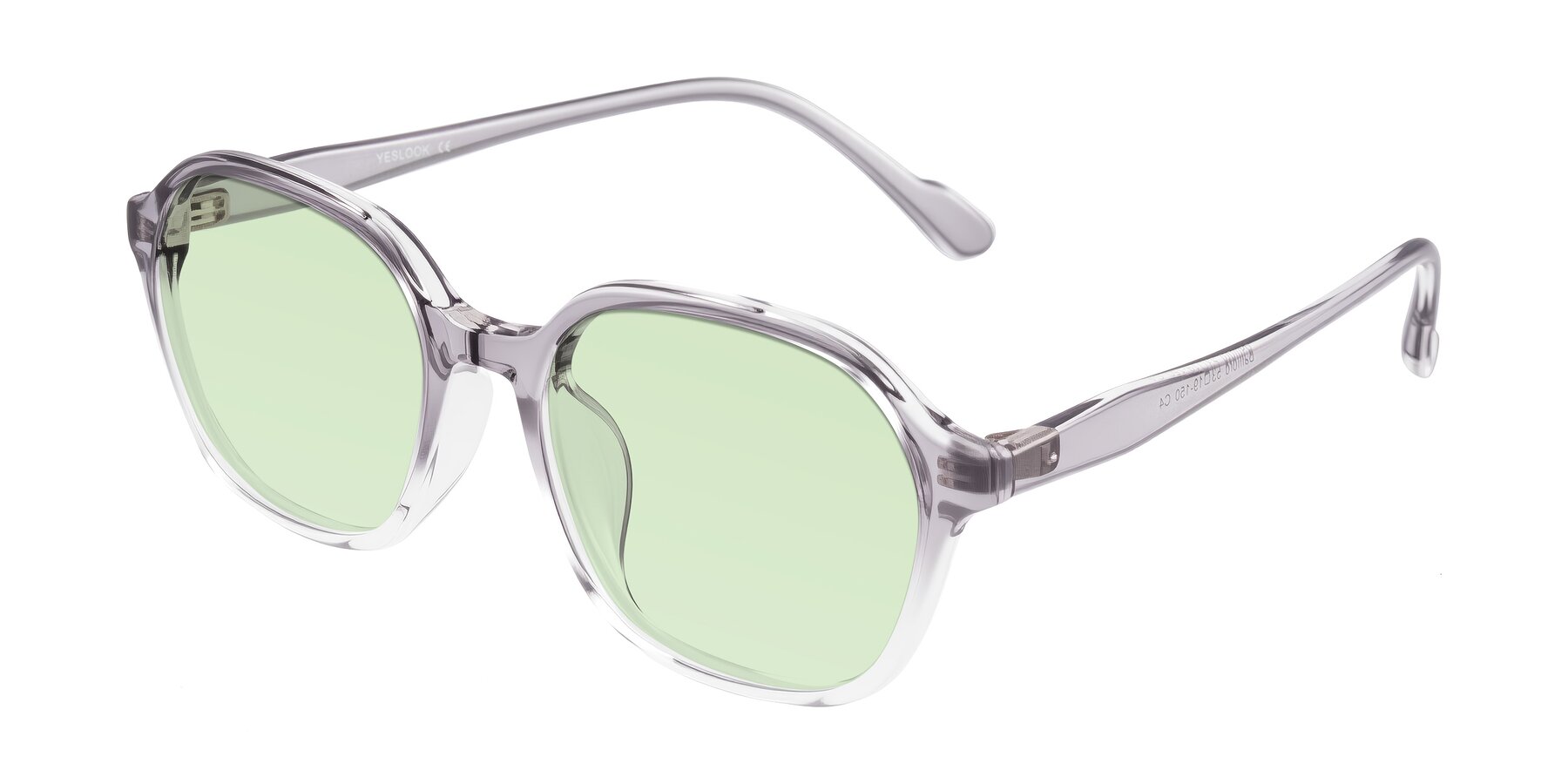Angle of Banford in Crystal Gray with Light Green Tinted Lenses
