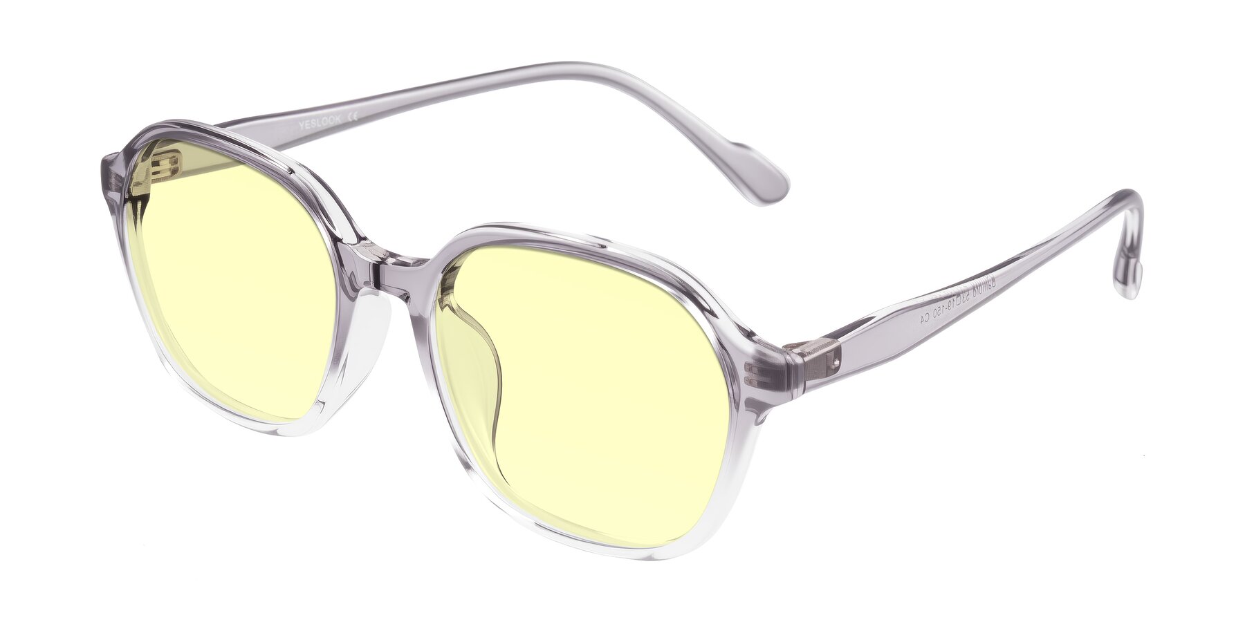 Angle of Banford in Crystal Gray with Light Yellow Tinted Lenses