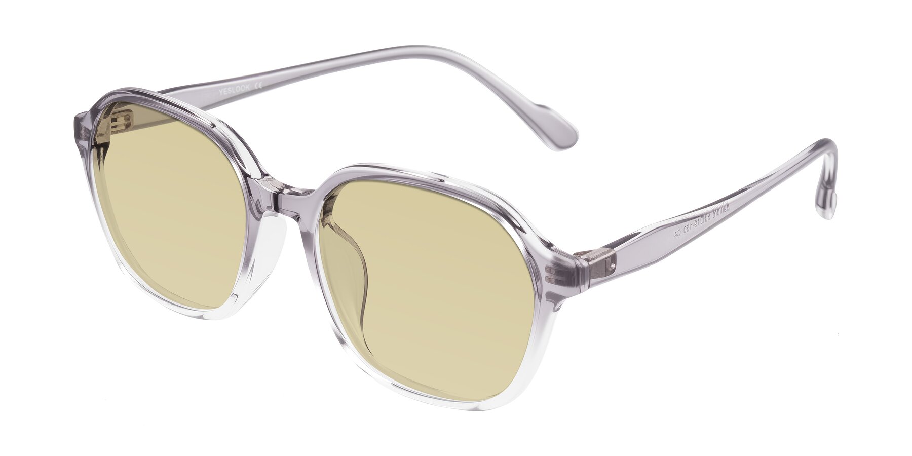 Angle of Banford in Crystal Gray with Light Champagne Tinted Lenses