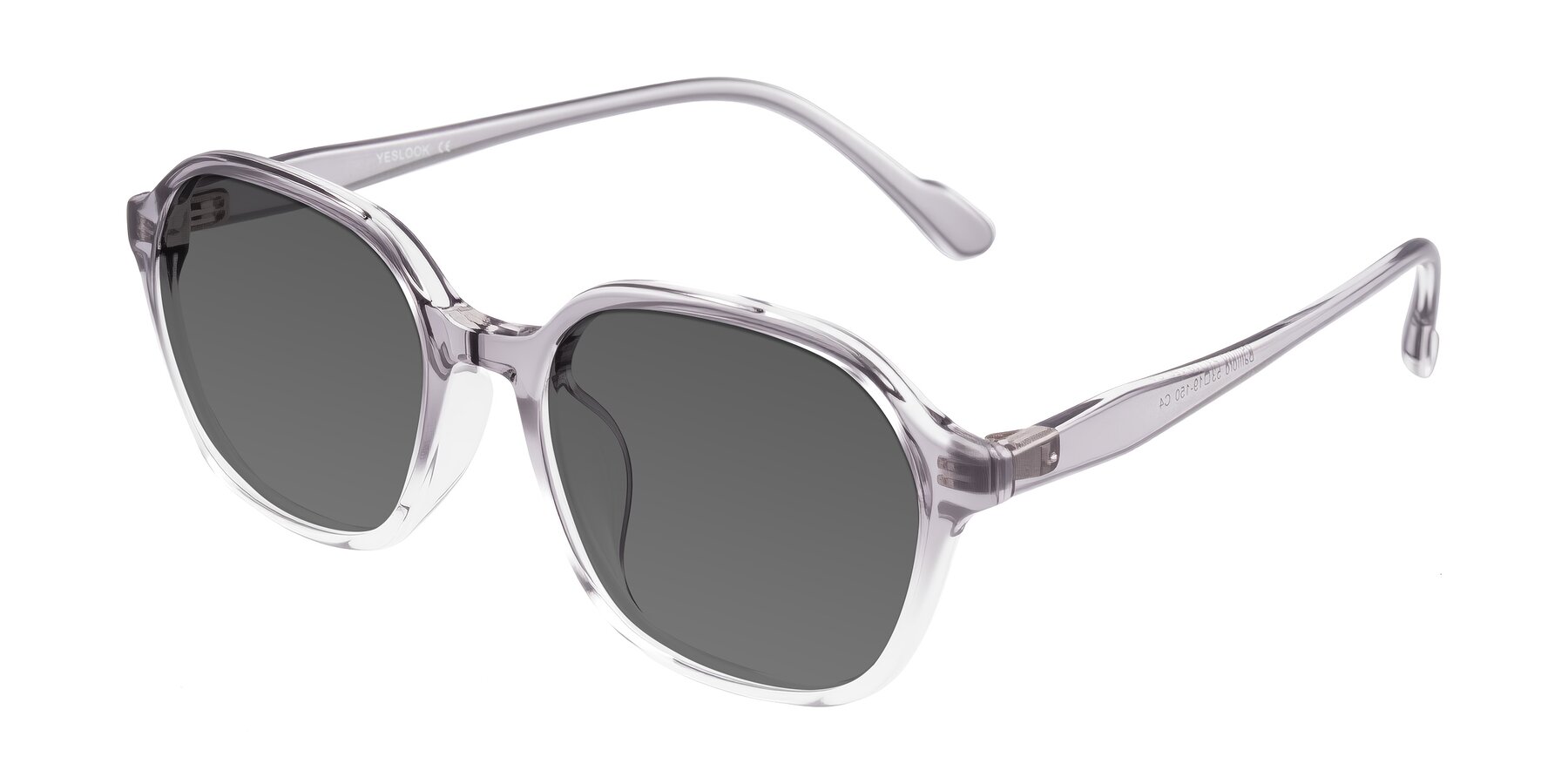 Angle of Banford in Crystal Gray with Medium Gray Tinted Lenses