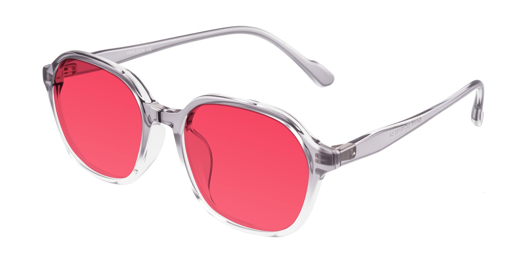 Angle of Banford in Crystal Gray with Red Tinted Lenses