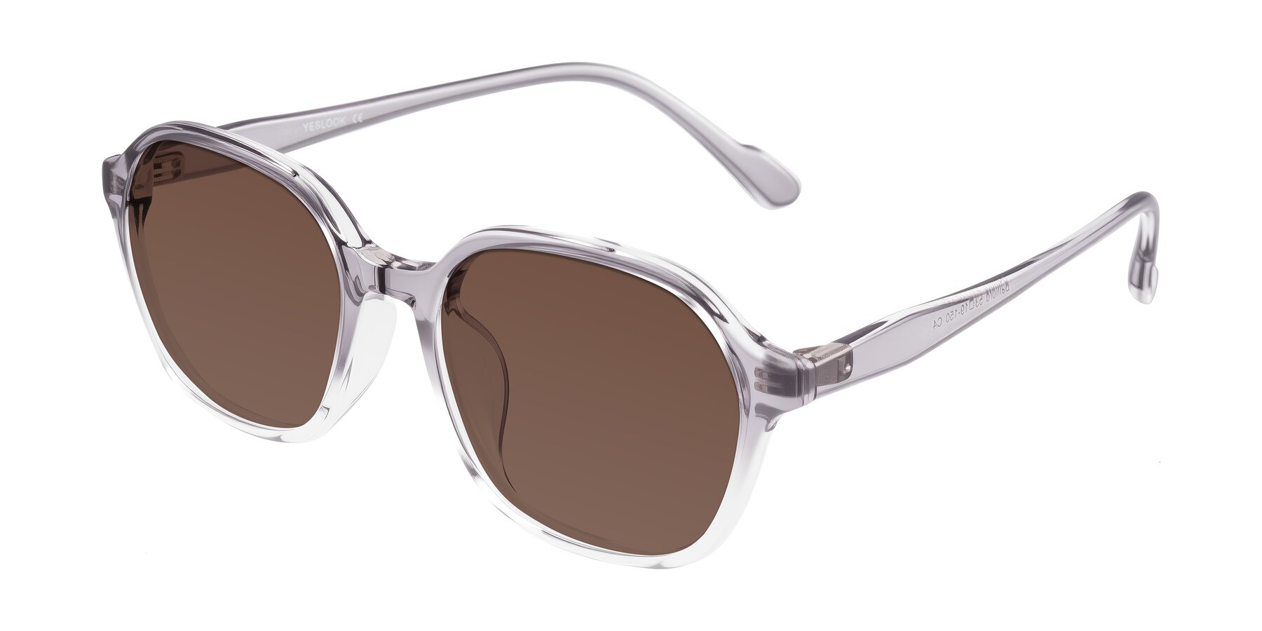Angle of Banford in Crystal Gray with Brown Tinted Lenses