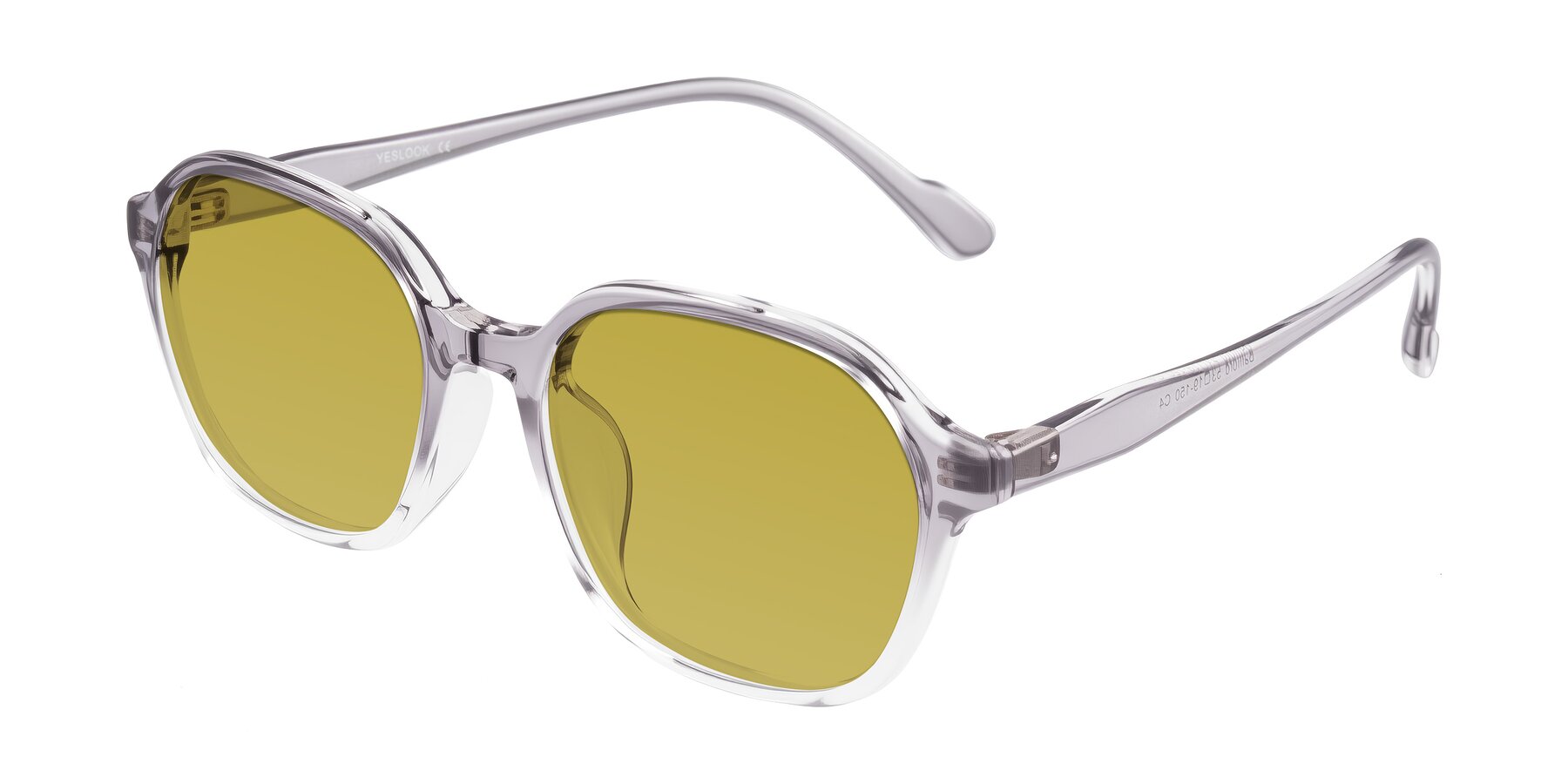 Angle of Banford in Crystal Gray with Champagne Tinted Lenses