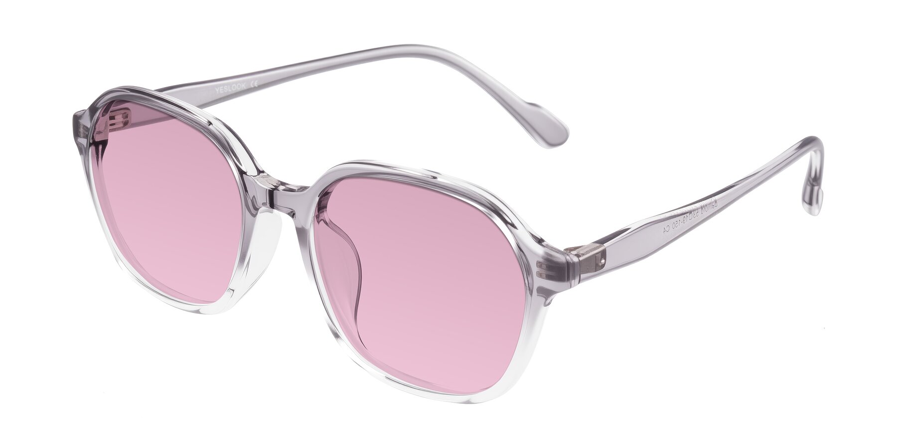 Angle of Banford in Crystal Gray with Light Wine Tinted Lenses
