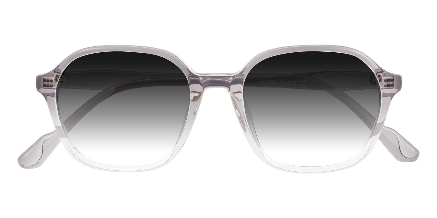 Banford - Crystal Gray Gradient Sunglasses