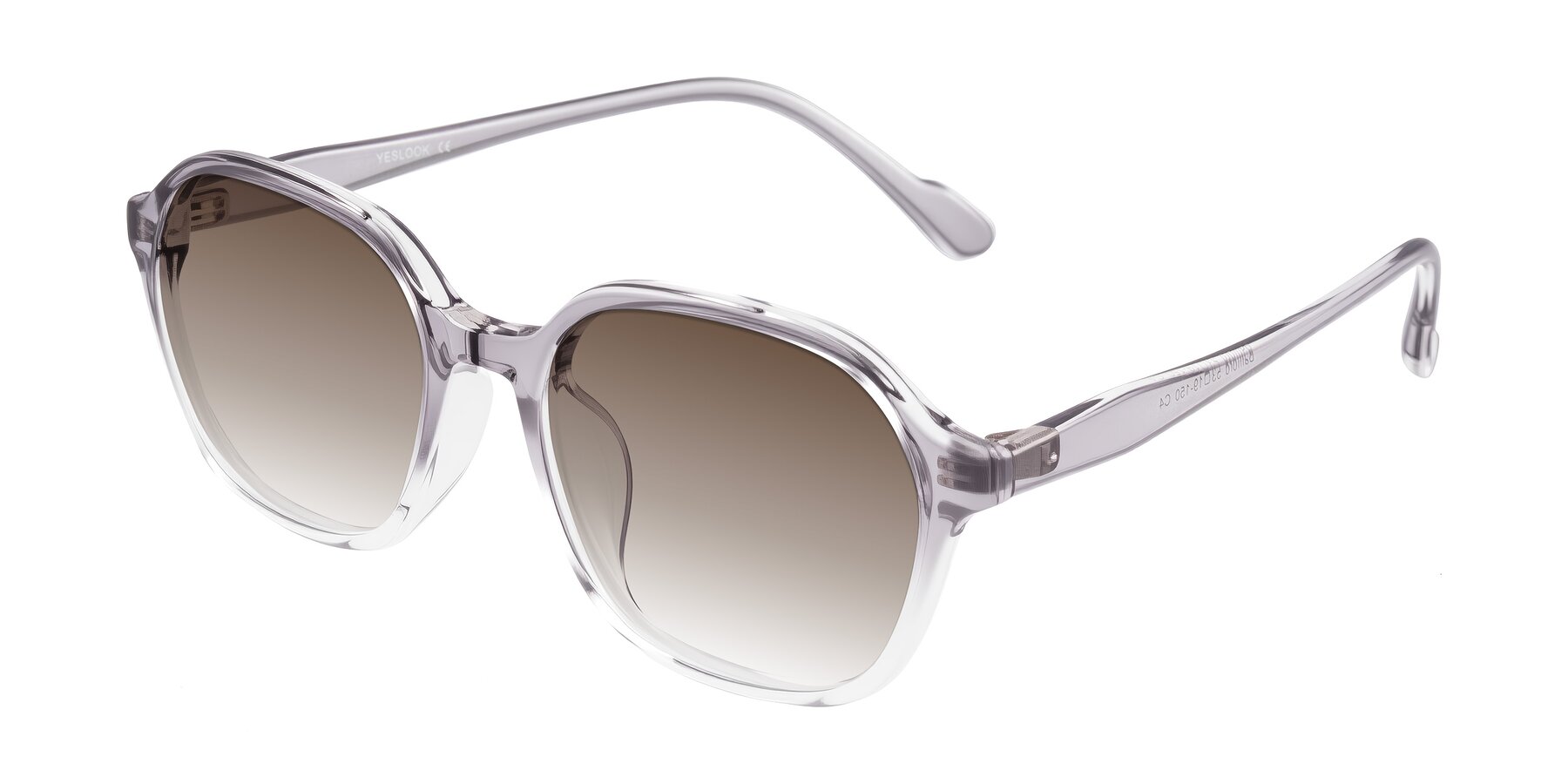 Angle of Banford in Crystal Gray with Brown Gradient Lenses