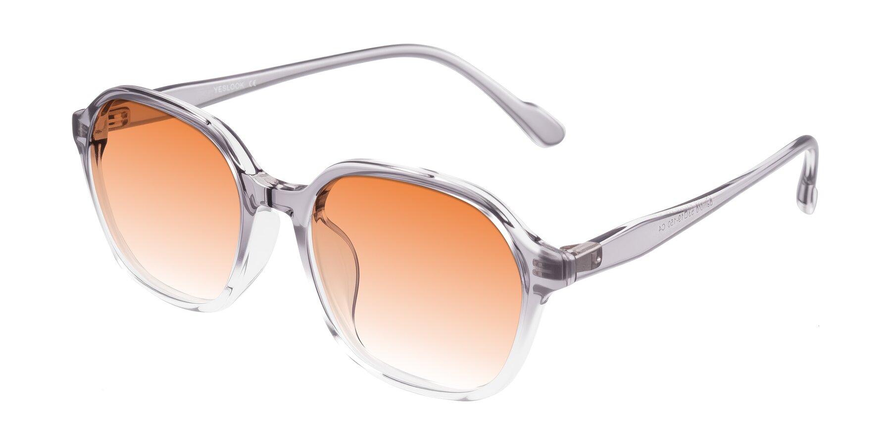 Angle of Banford in Crystal Gray with Orange Gradient Lenses
