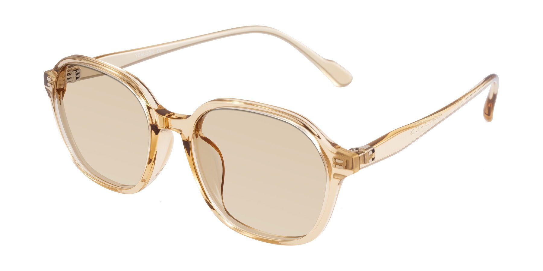 Angle of Banford in Champagne with Light Brown Tinted Lenses