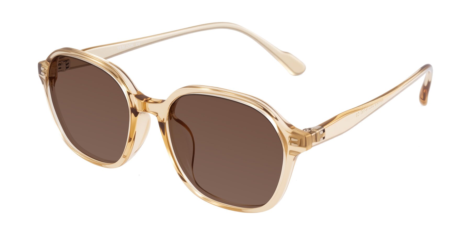 Angle of Banford in Champagne with Brown Tinted Lenses