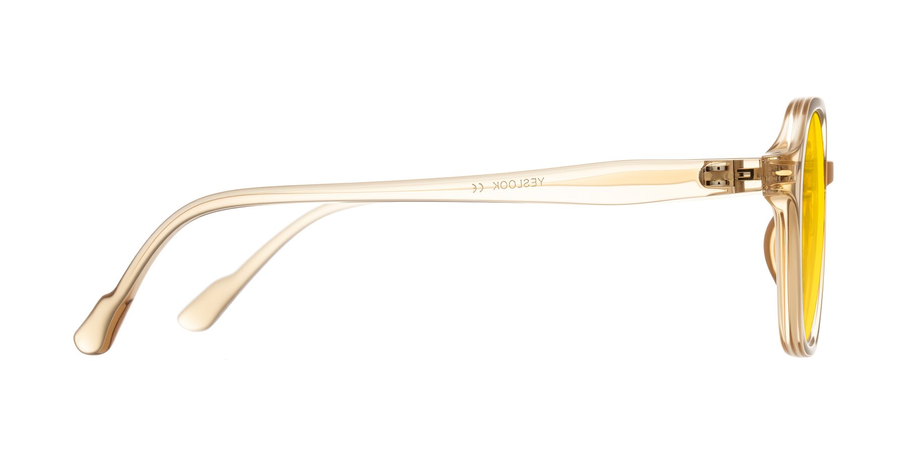 Side of Banford in Champagne with Yellow Tinted Lenses