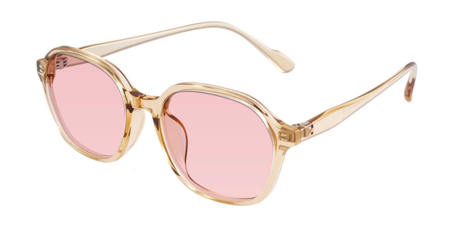 Angle of Banford in Champagne with Light Garnet Tinted Lenses