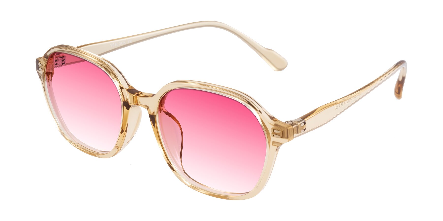 Angle of Banford in Champagne with Pink Gradient Lenses