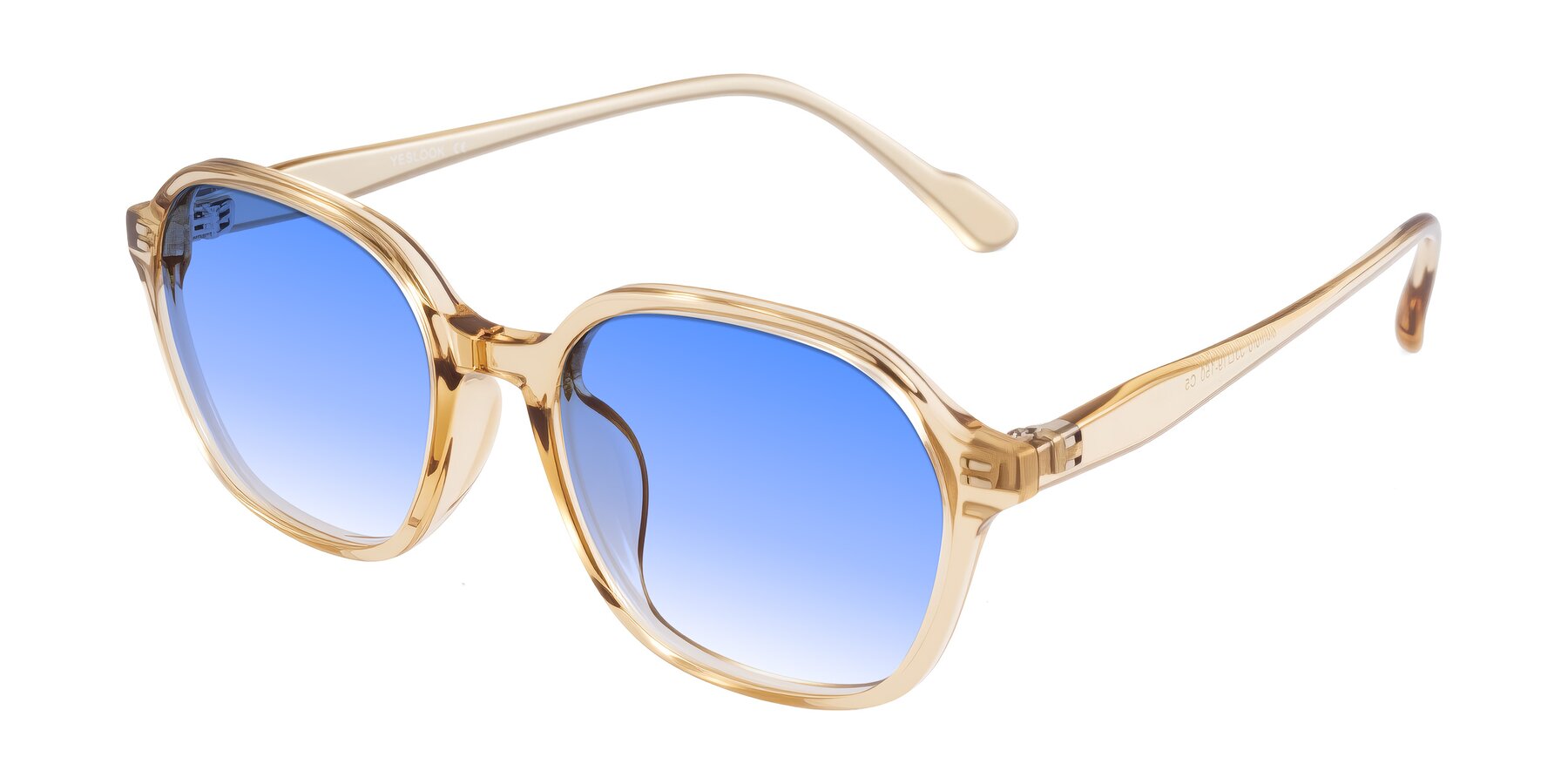 Angle of Banford in Champagne with Blue Gradient Lenses