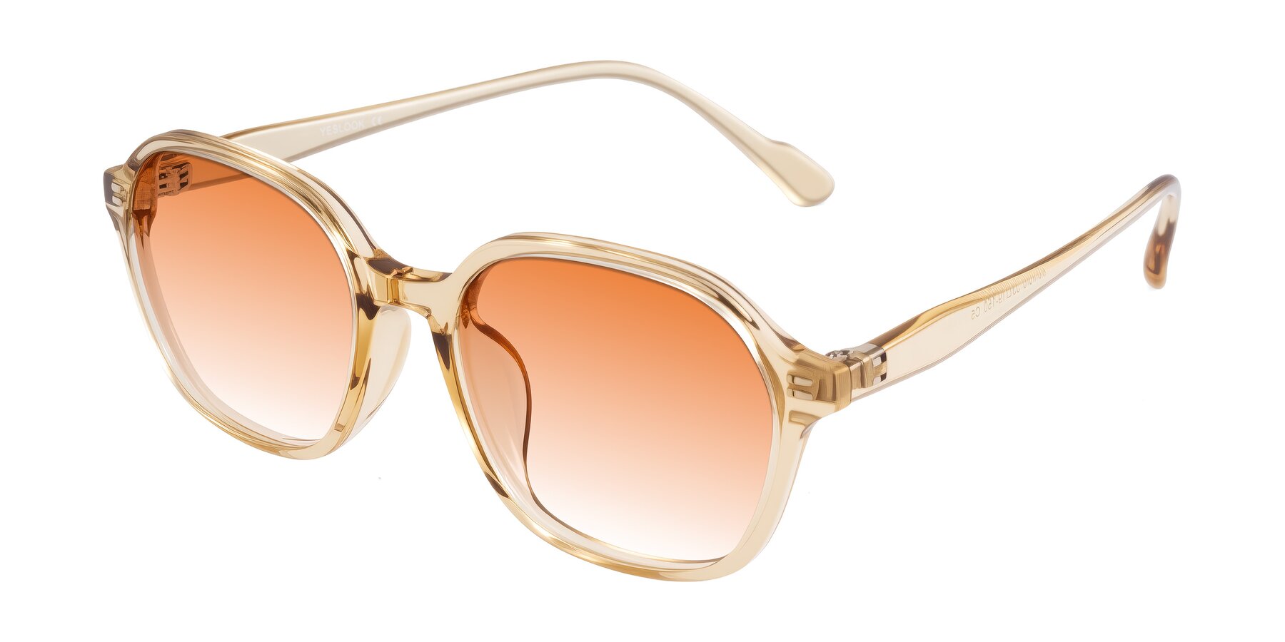 Angle of Banford in Champagne with Orange Gradient Lenses