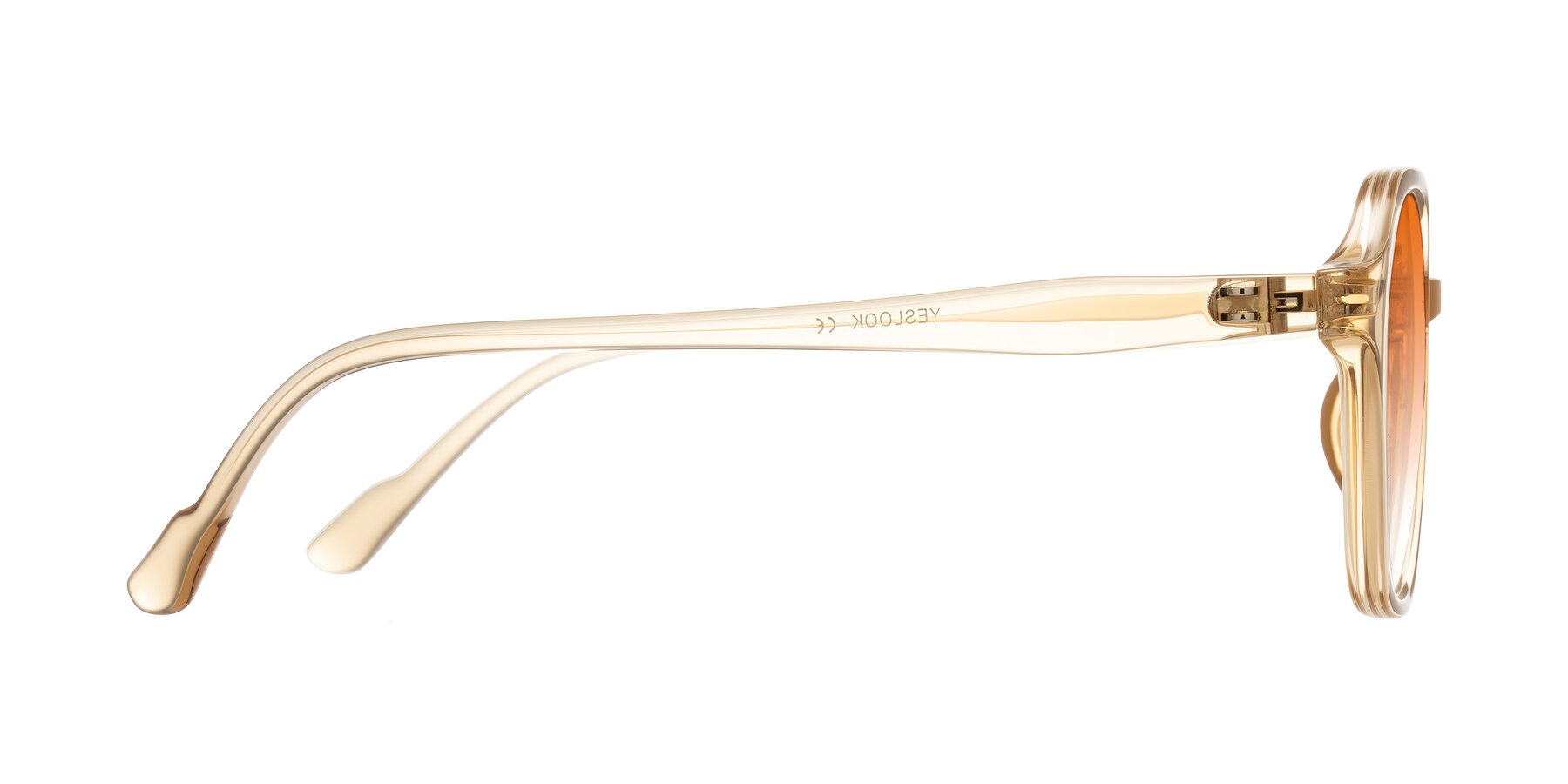 Side of Banford in Champagne with Orange Gradient Lenses